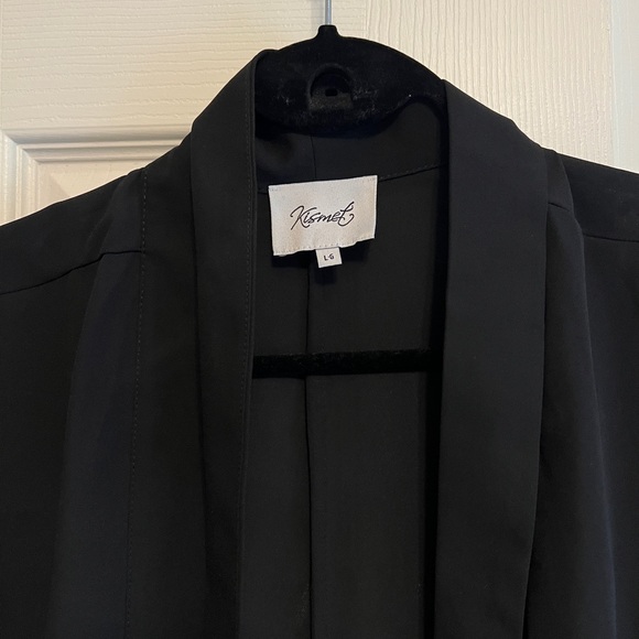 Kismet Black Blazer Style Blouse - Picture 2 of 6